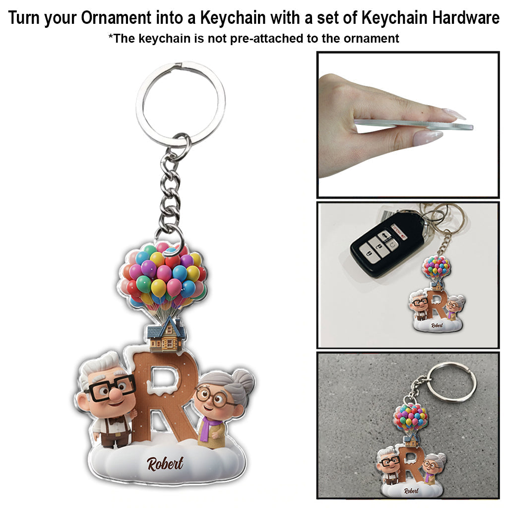 Personalized Acrylic Mouse Ornament Custom Names Gift for Christmas Ornament GradoCreations