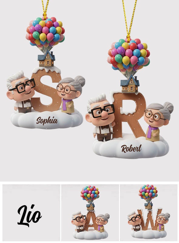 Personalized Acrylic Mouse Ornament Custom Names Gift for Christmas Ornament GradoCreations