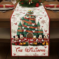 Personalized Christmas Mouse Table Runner Unique Family Gift Table Runner GradoCreations