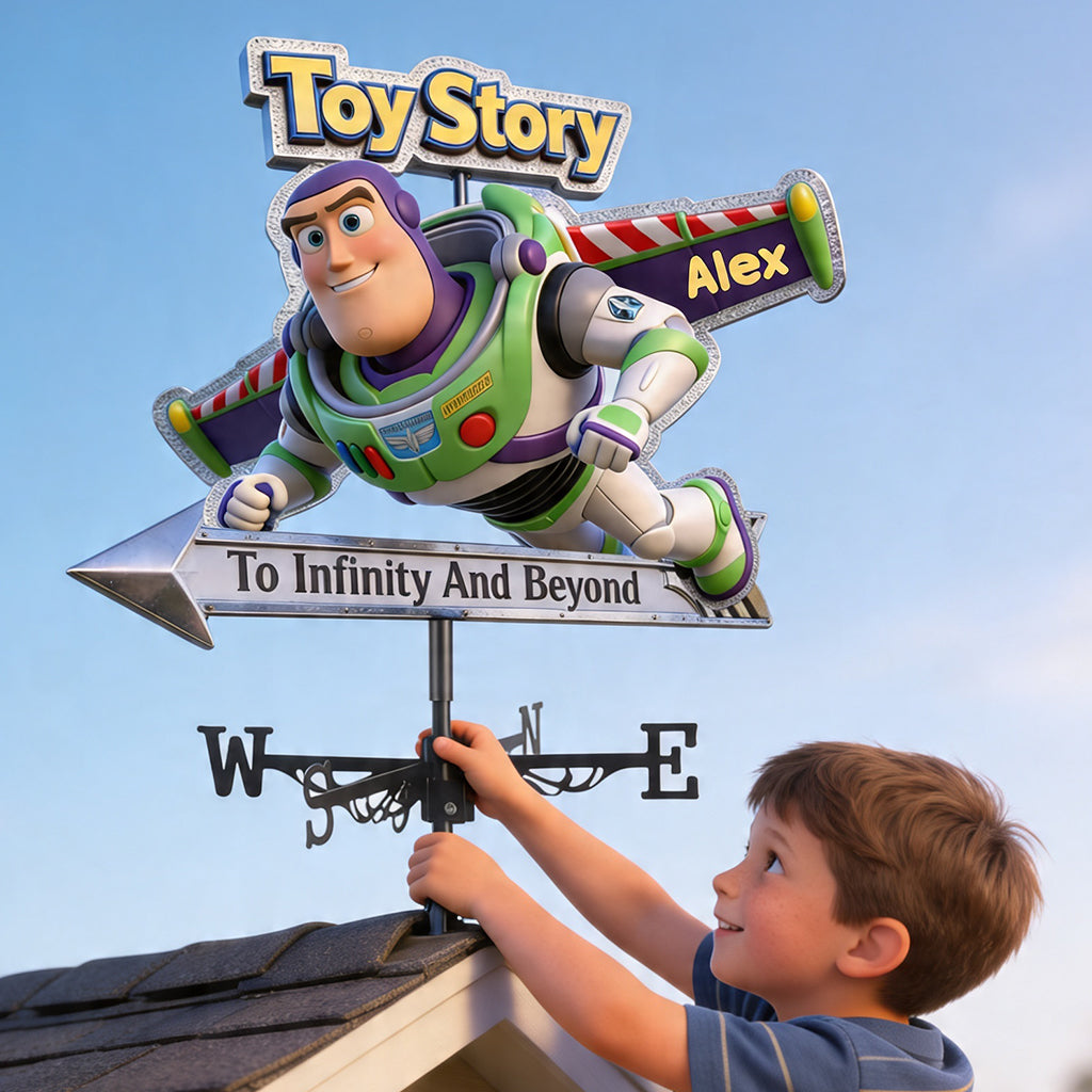Personalized Toy Story Weather Vane Custom Name Gift for Kids Weather Vane GradoCreations