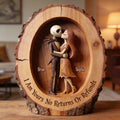 Personalized Nightmare Before Christmas Wood Plaque Gift Custom Shaped Wood Plaque GradoCreations