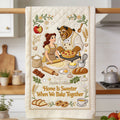 Personalized Beauty and the Beast Towel with Custom Name Gift for Couples Towel GradoCreations