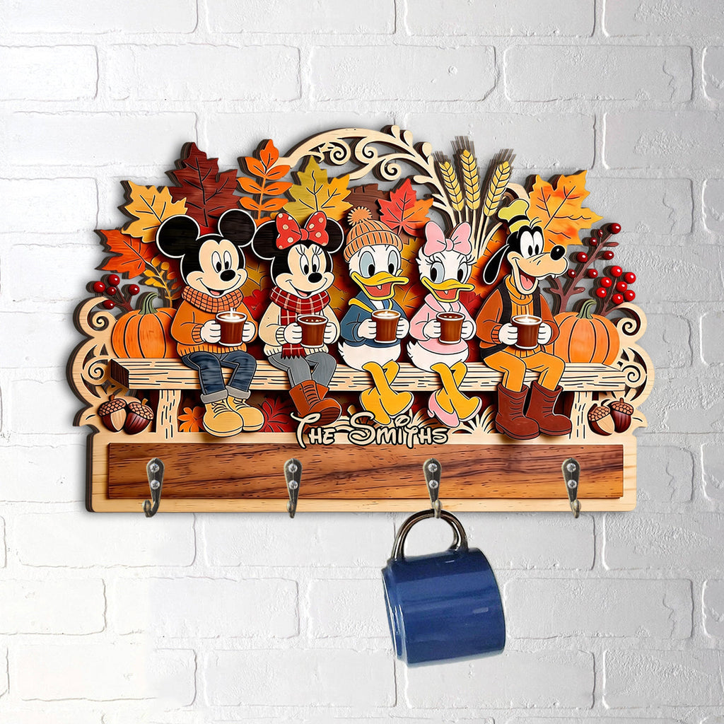 Personalized 3D Mouse Shaped Key Rack Custom Family Gift Custom Shaped Key Rack GradoCreations