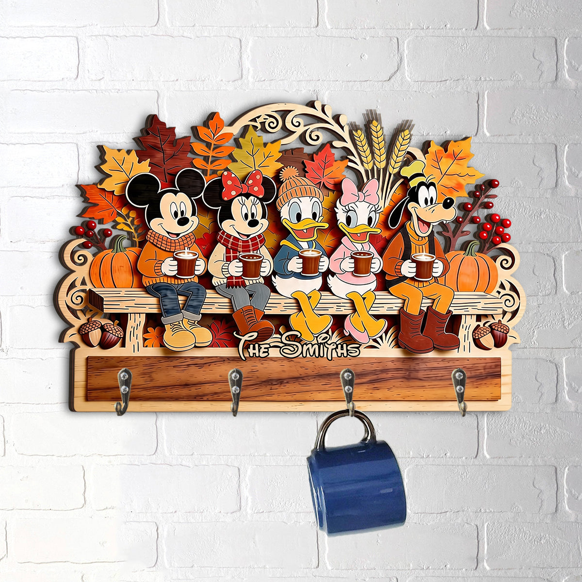 Personalized 3D Mouse Shaped Key Rack Custom Family Gift Custom Shaped Key Rack GradoCreations