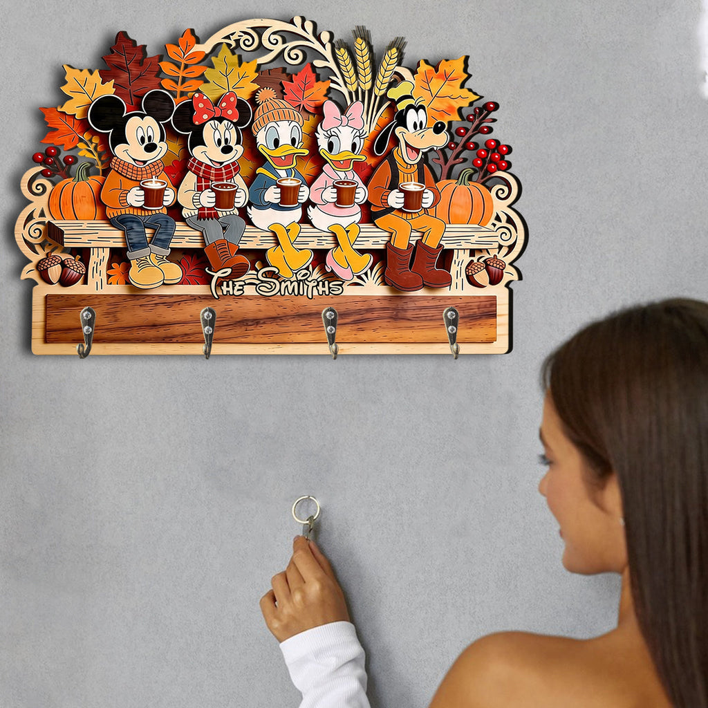 Personalized 3D Mouse Shaped Key Rack Custom Family Gift Custom Shaped Key Rack GradoCreations