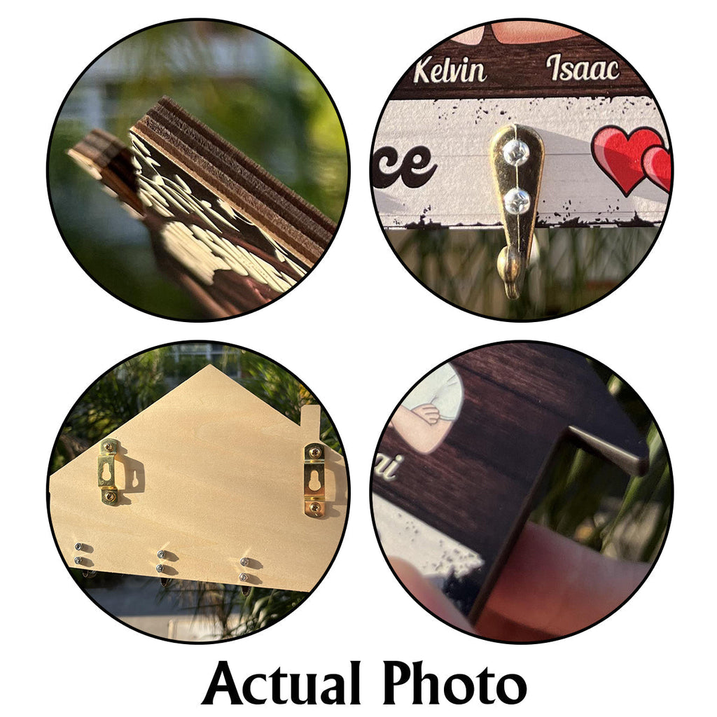 Personalized 3D Mouse Shaped Key Rack Custom Family Gift Custom Shaped Key Rack GradoCreations