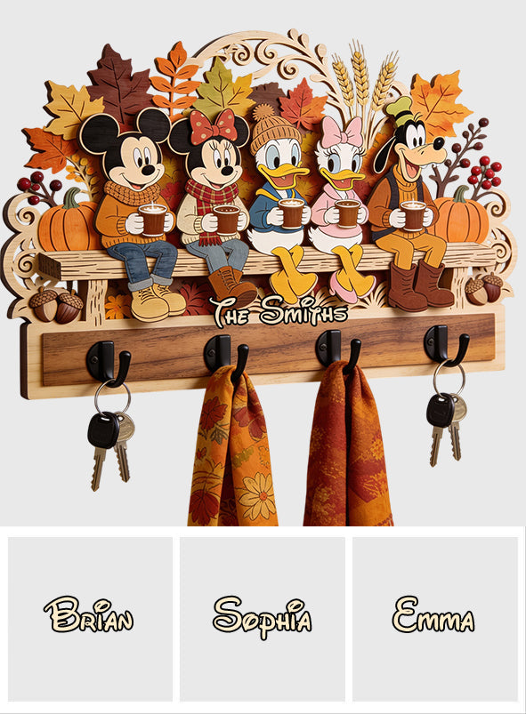 Personalized 3D Mouse Shaped Key Rack Custom Family Gift Custom Shaped Key Rack GradoCreations