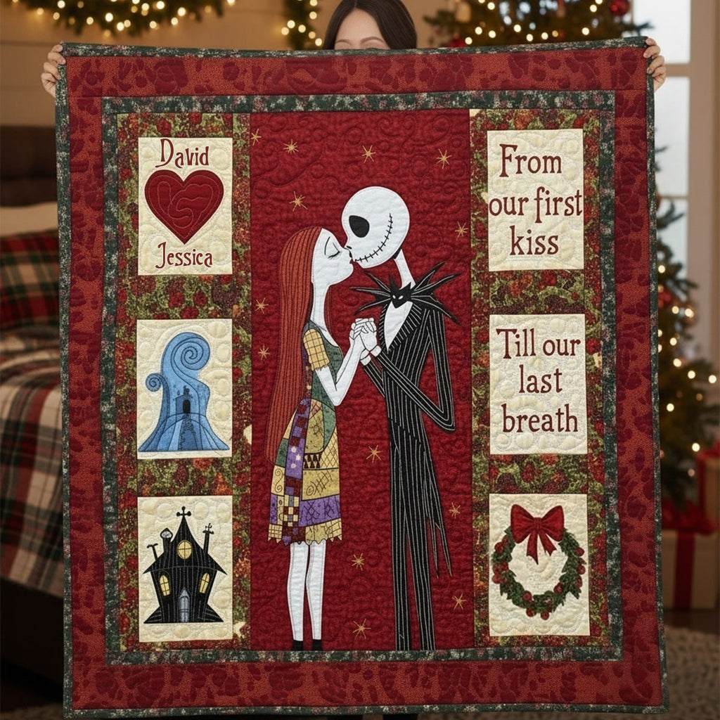 Personalized Nightmare Blanket Custom Couple Gift for Holiday Blanket GradoCreations