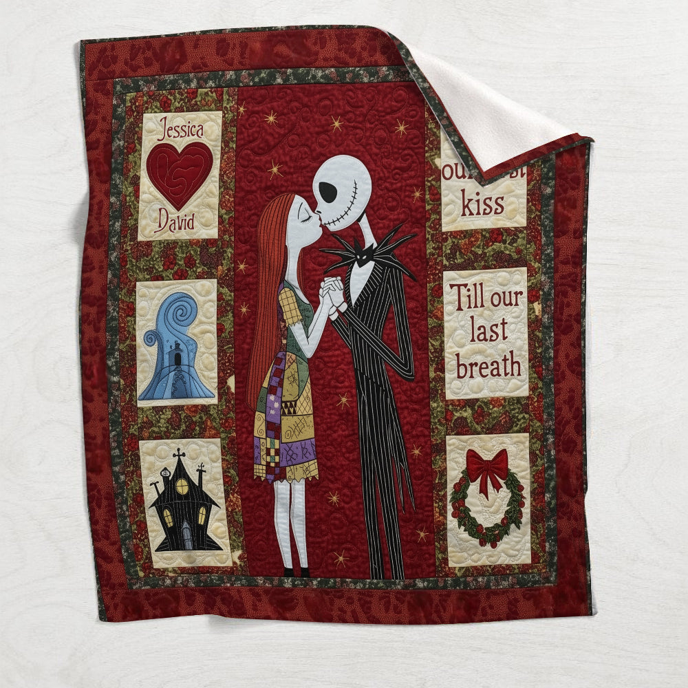 Personalized Nightmare Blanket Custom Couple Gift for Holiday Blanket GradoCreations