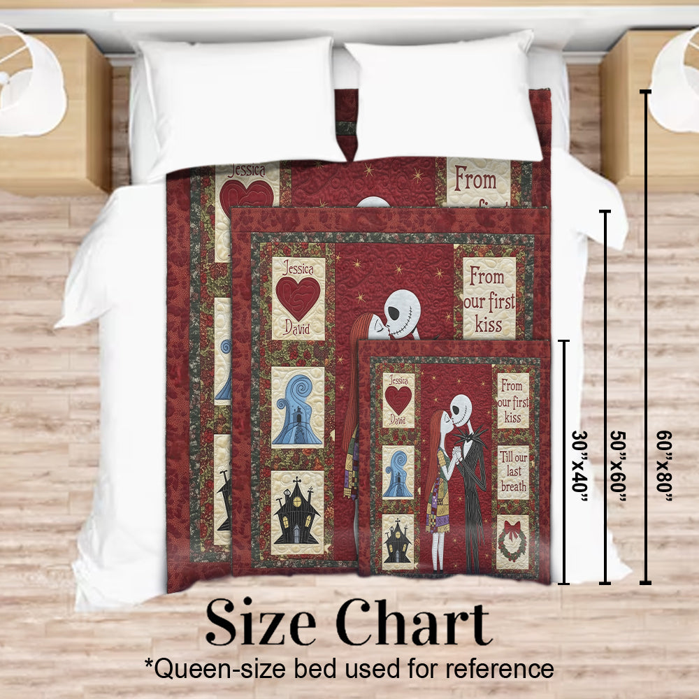 Personalized Nightmare Blanket Custom Couple Gift for Holiday Blanket GradoCreations