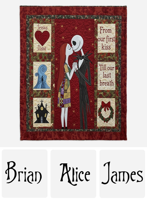 Personalized Nightmare Blanket Custom Couple Gift for Holiday Blanket GradoCreations
