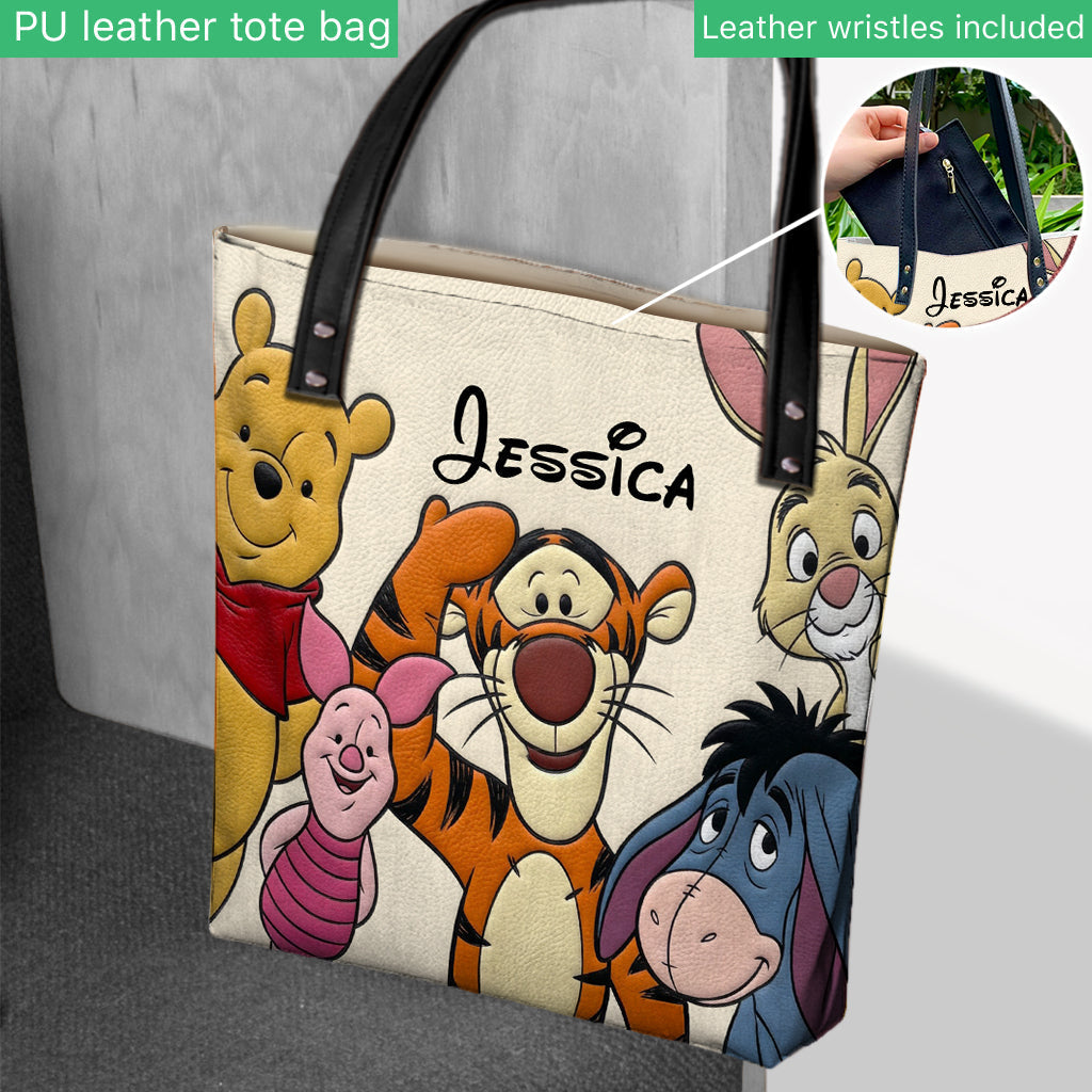 Personalized Disney Character Tote Bag Custom Name Gift Tote Bag GradoCreations