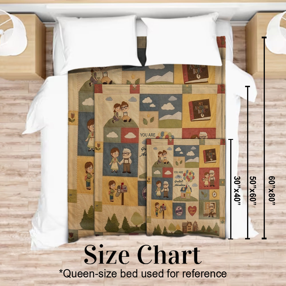 Personalized Couple Blanket You Are My Greatest Adventure Gift Blanket GradoCreations
