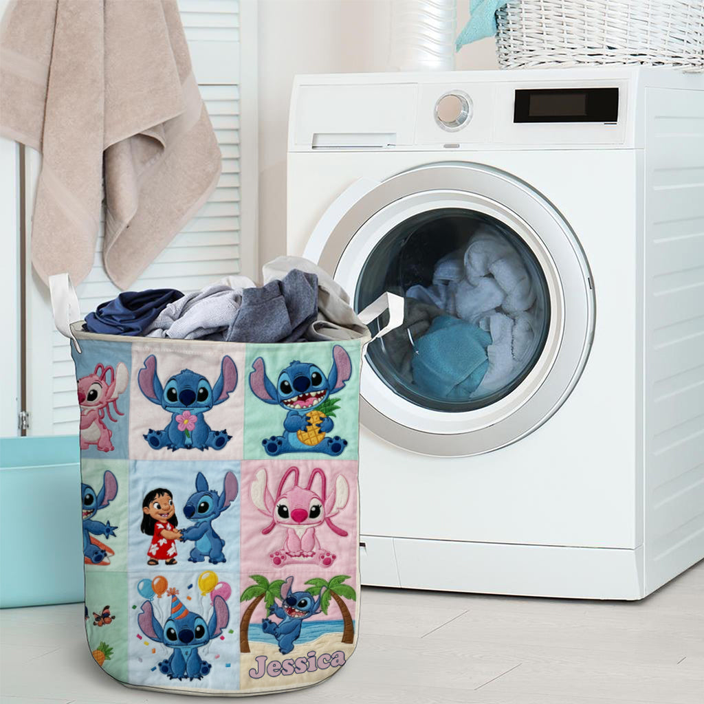 Personalized Ohana Storage Basket Custom Name Kids Toy Organizer Laundry Basket GradoCreations