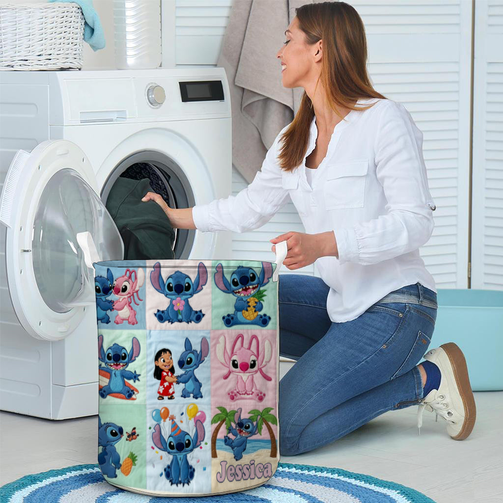 Personalized Ohana Storage Basket Custom Name Kids Toy Organizer Laundry Basket GradoCreations