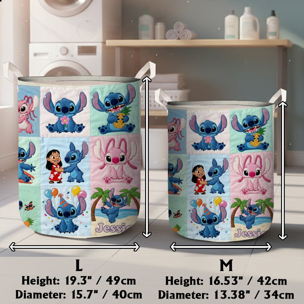 Personalized Ohana Storage Basket Custom Name Kids Toy Organizer Laundry Basket GradoCreations