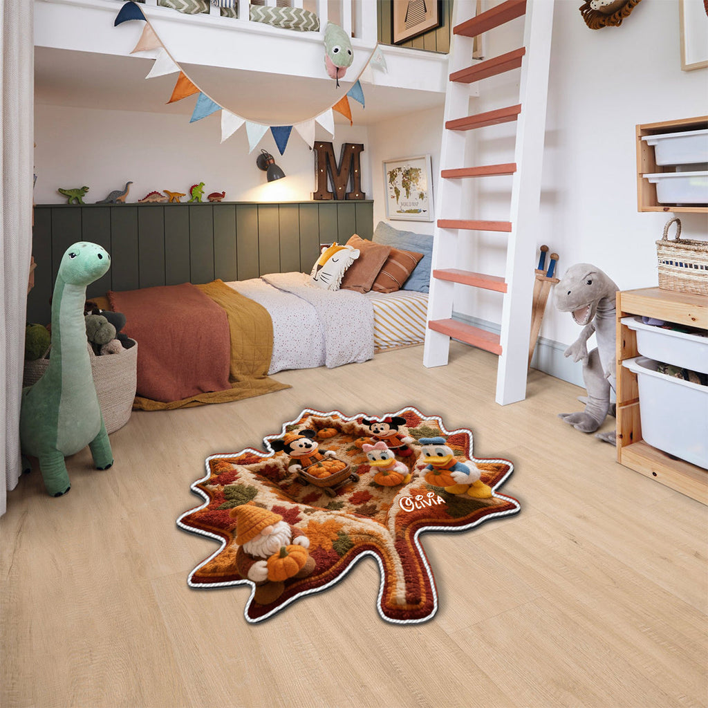 Personalized Cartoon Mouse Non-Slip Tufted Rug Gift for Kids Non-Slip Tufted Rug GradoCreations