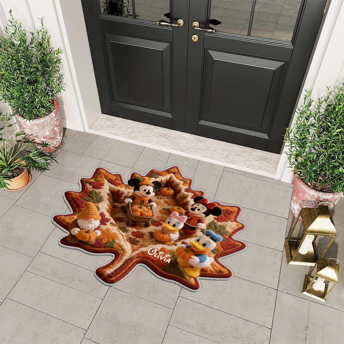 Personalized Cartoon Mouse Non-Slip Tufted Rug Gift for Kids Non-Slip Tufted Rug GradoCreations