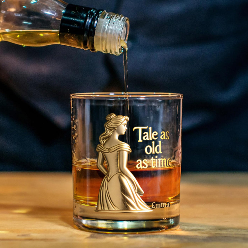 Personalized Beauty and the Beast Whiskey Decanter Set Gift for Couples Whiskey Decanter Set GradoCreations
