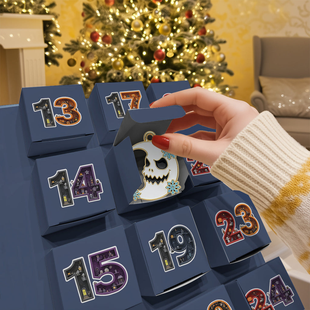 Personalized Folded Advent Calendar with Ornaments for Christmas Folded Advent Calendar With Ornaments GradoCreations