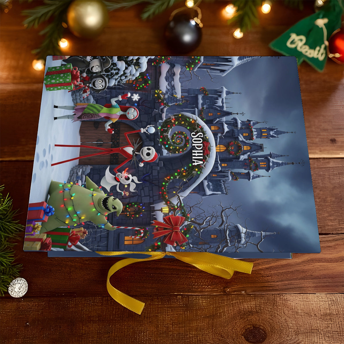 Personalized Folded Advent Calendar with Ornaments for Christmas Folded Advent Calendar With Ornaments GradoCreations