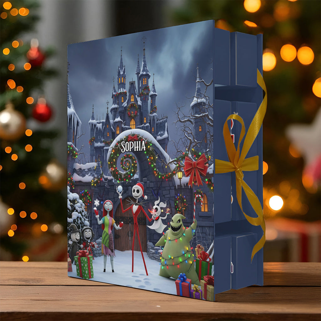 Personalized Folded Advent Calendar with Ornaments for Christmas Folded Advent Calendar With Ornaments GradoCreations