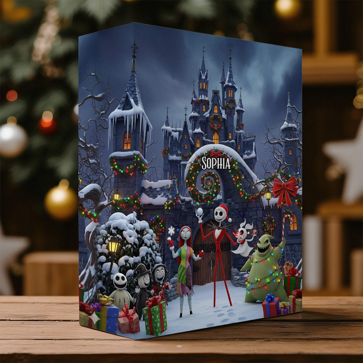 Personalized Folded Advent Calendar with Ornaments for Christmas Folded Advent Calendar With Ornaments GradoCreations