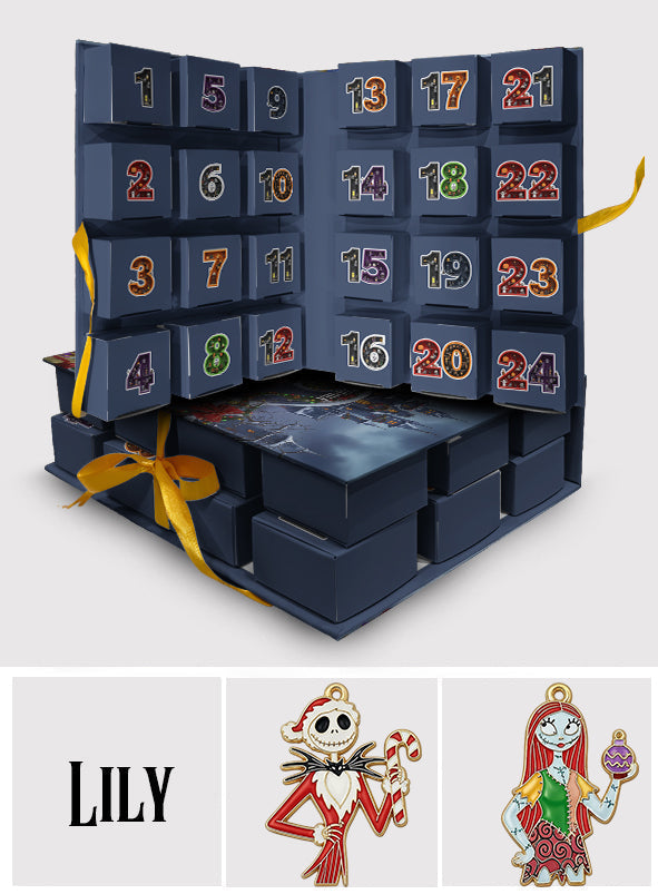 Personalized Folded Advent Calendar with Ornaments for Christmas Folded Advent Calendar With Ornaments GradoCreations