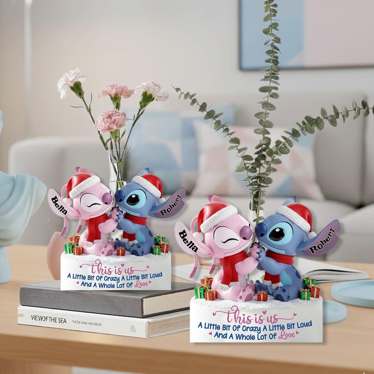 Personalized Ohana Custom Shape Acrylic Flower Vase Gift Custom Shape Acrylic Flower Vase GradoCreations