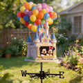 Personalized Magical Castle Weather Vane Custom Name Outdoor Décor Weather Vane GradoCreations