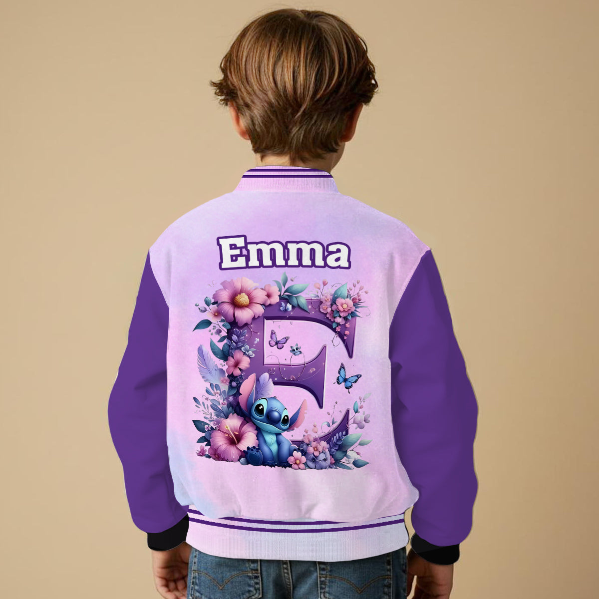 Personalized Varsity Jacket with Custom Name & Design for Kids Varsity Jacket GradoCreations