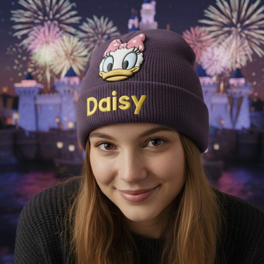 Personalized Mouse Beanie Hat with Custom Patches for Kids & Adults Beanie Hat With Patches GradoCreations