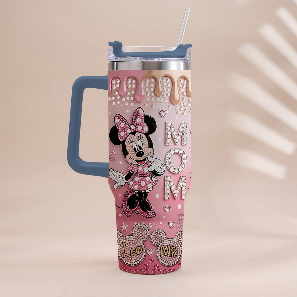 Personalized Mouse Tumbler with Handle | Custom Gift for Mom Tumbler With Handle GradoCreations