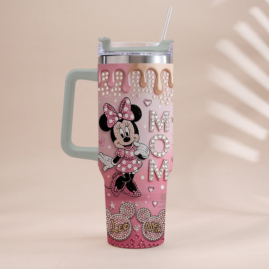 Personalized Mouse Tumbler with Handle | Custom Gift for Mom Tumbler With Handle GradoCreations