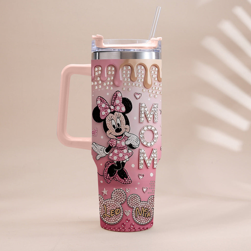 Personalized Mouse Tumbler with Handle | Custom Gift for Mom Tumbler With Handle GradoCreations