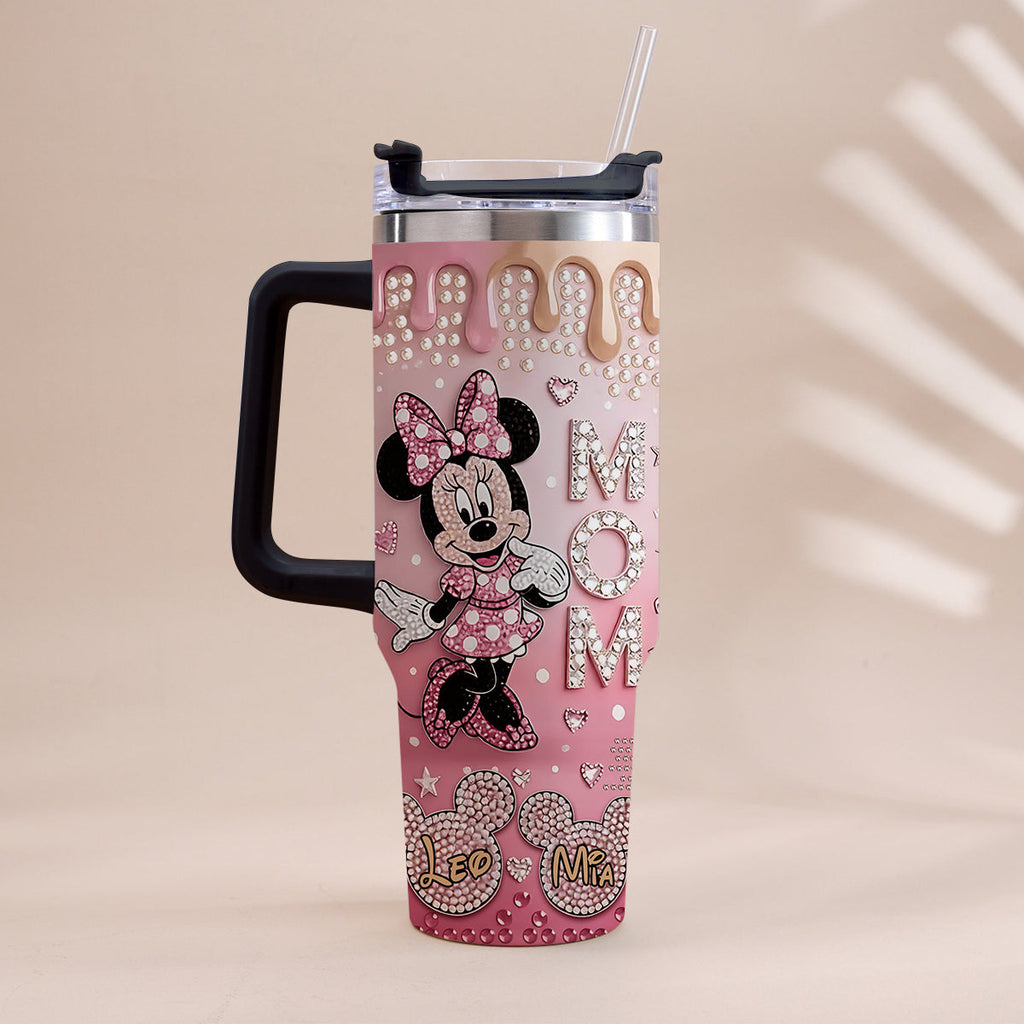 Personalized Mouse Tumbler with Handle | Custom Gift for Mom Tumbler With Handle GradoCreations