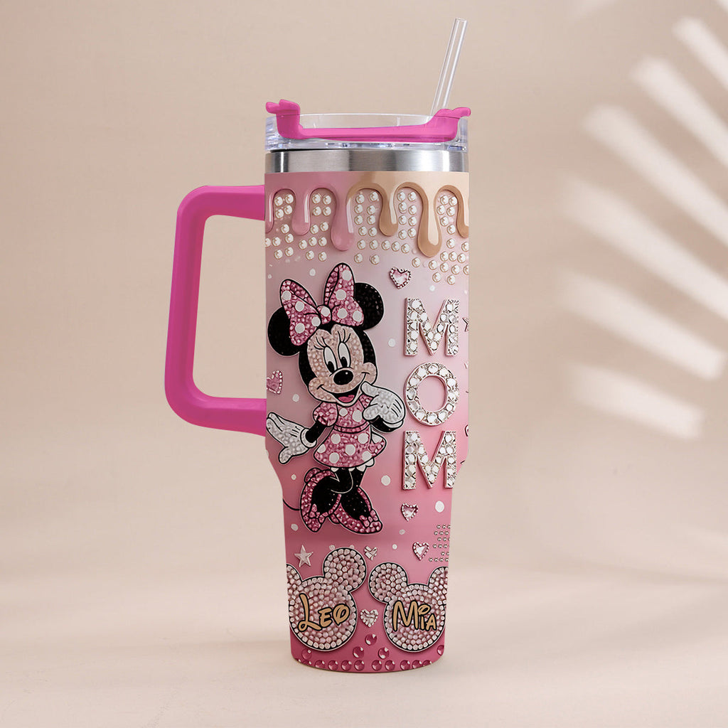 Personalized Mouse Tumbler with Handle | Custom Gift for Mom Tumbler With Handle GradoCreations