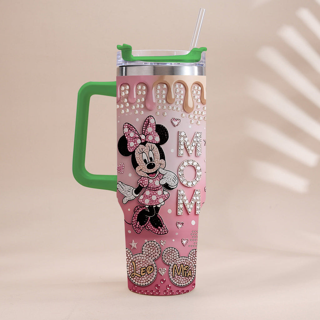 Personalized Mouse Tumbler with Handle | Custom Gift for Mom Tumbler With Handle GradoCreations