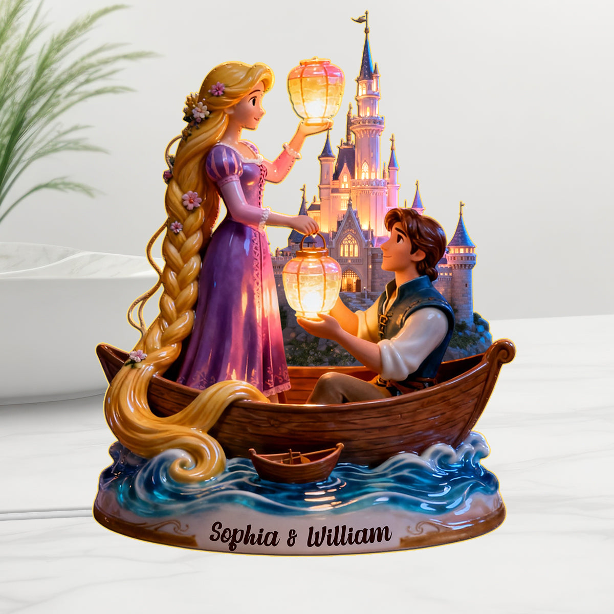 Personalized Couple Acrylic LED Night Light Unique Gift Acrylic LED Night Light GradoCreations