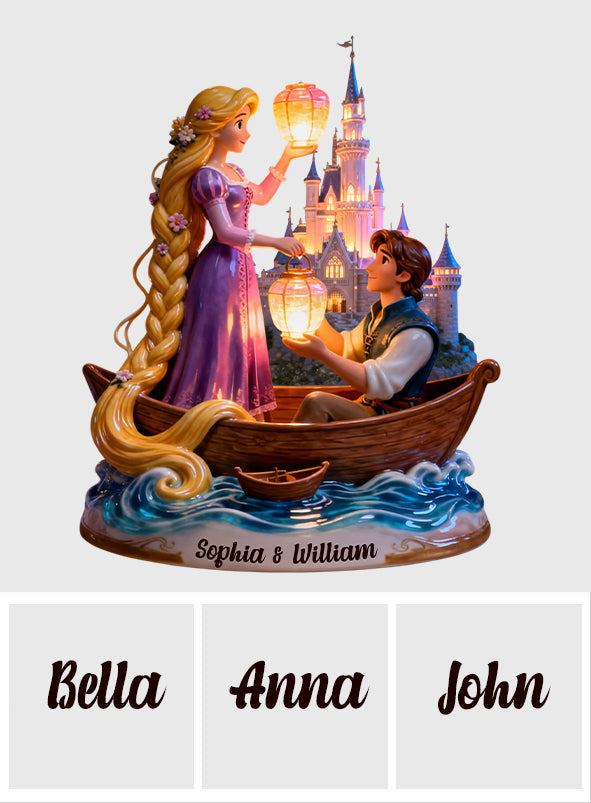 Personalized Couple Acrylic LED Night Light Unique Gift Acrylic LED Night Light GradoCreations