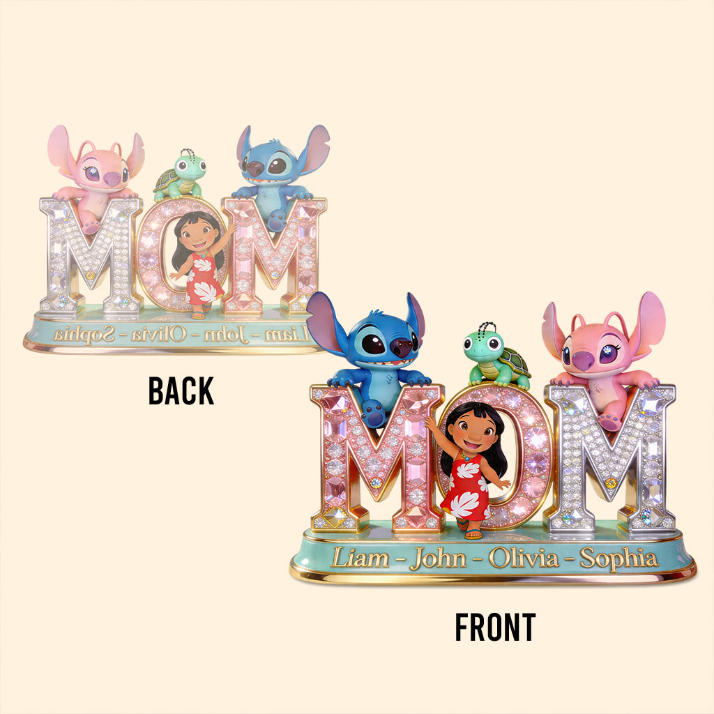 Personalized Ohana Custom Acrylic Plaque Gift for Mom Custom Shaped Acrylic Plaque GradoCreations