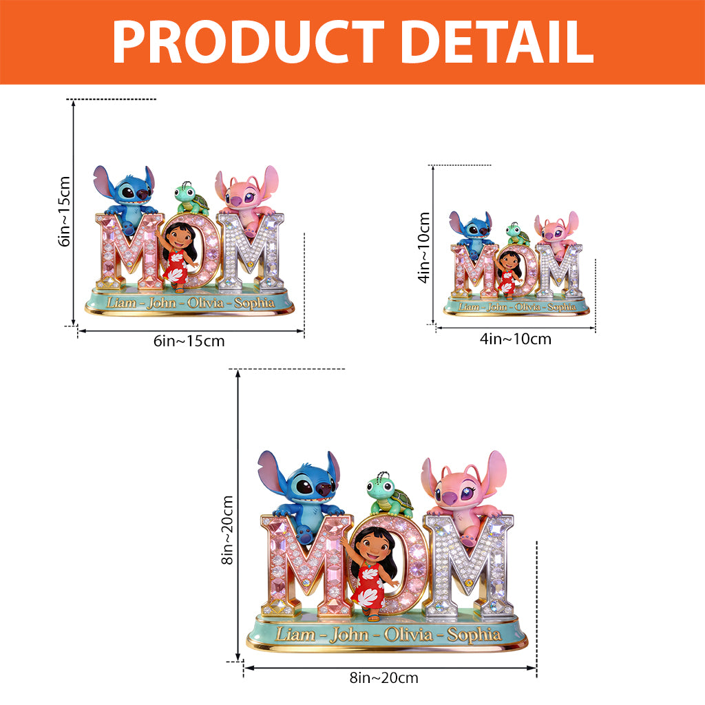 Personalized Ohana Custom Acrylic Plaque Gift for Mom Custom Shaped Acrylic Plaque GradoCreations