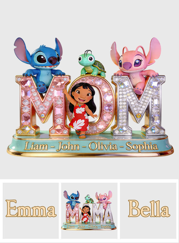Personalized Ohana Custom Acrylic Plaque Gift for Mom Custom Shaped Acrylic Plaque GradoCreations