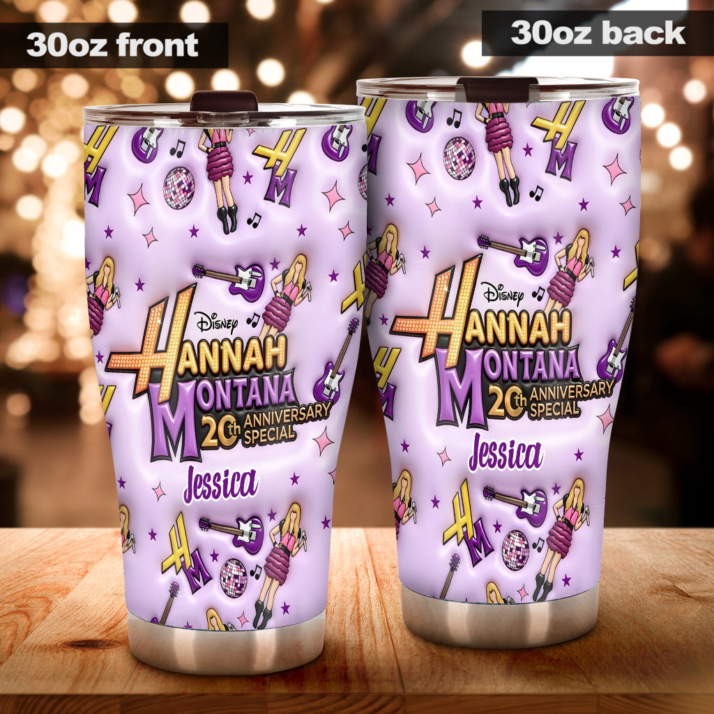 Personalized Hannah Montana Tumbler Custom Name Gift for Teens Tumbler GradoCreations