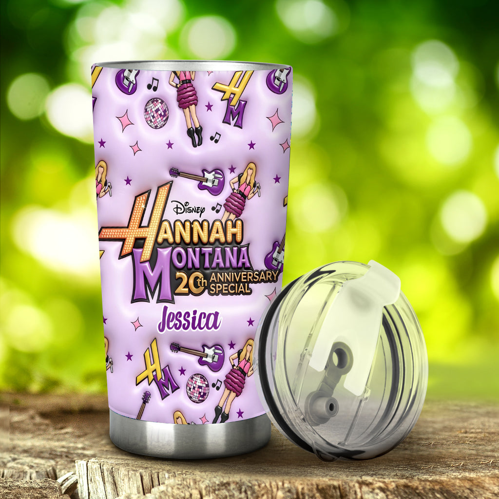 Personalized Hannah Montana Tumbler Custom Name Gift for Teens Tumbler GradoCreations