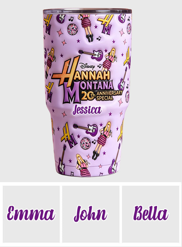 Personalized Hannah Montana Tumbler Custom Name Gift for Teens Tumbler GradoCreations