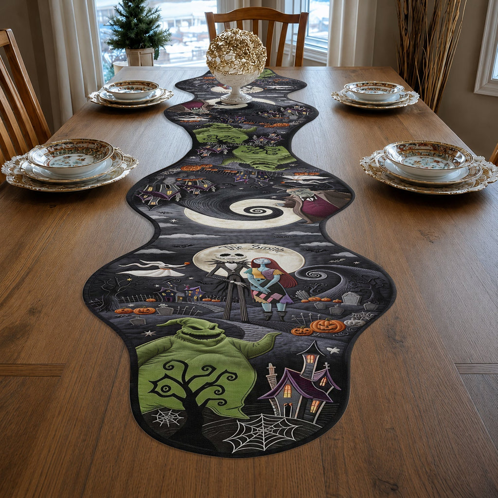 Personalized Halloween Table Runner Custom Shape Design Gift Custom Shape Table Runner GradoCreations