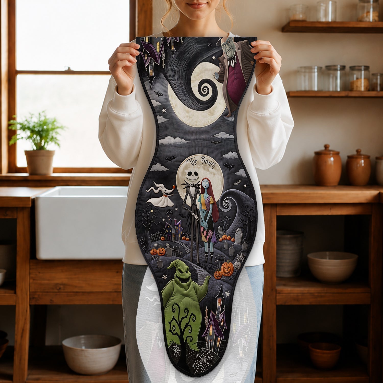 Personalized Halloween Table Runner Custom Shape Design Gift Custom Shape Table Runner GradoCreations