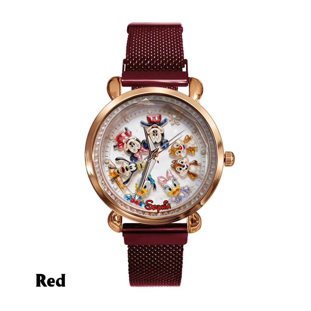 Personalized Disney Friends Women Hand Watch Unique Gift Women Hand Watch GradoCreations