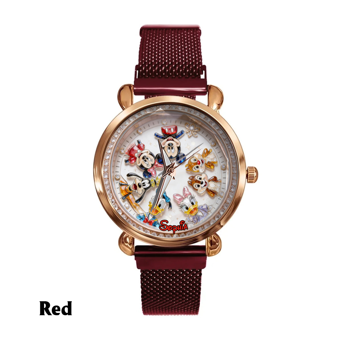 Personalized Disney Friends Women Hand Watch Unique Gift Women Hand Watch GradoCreations